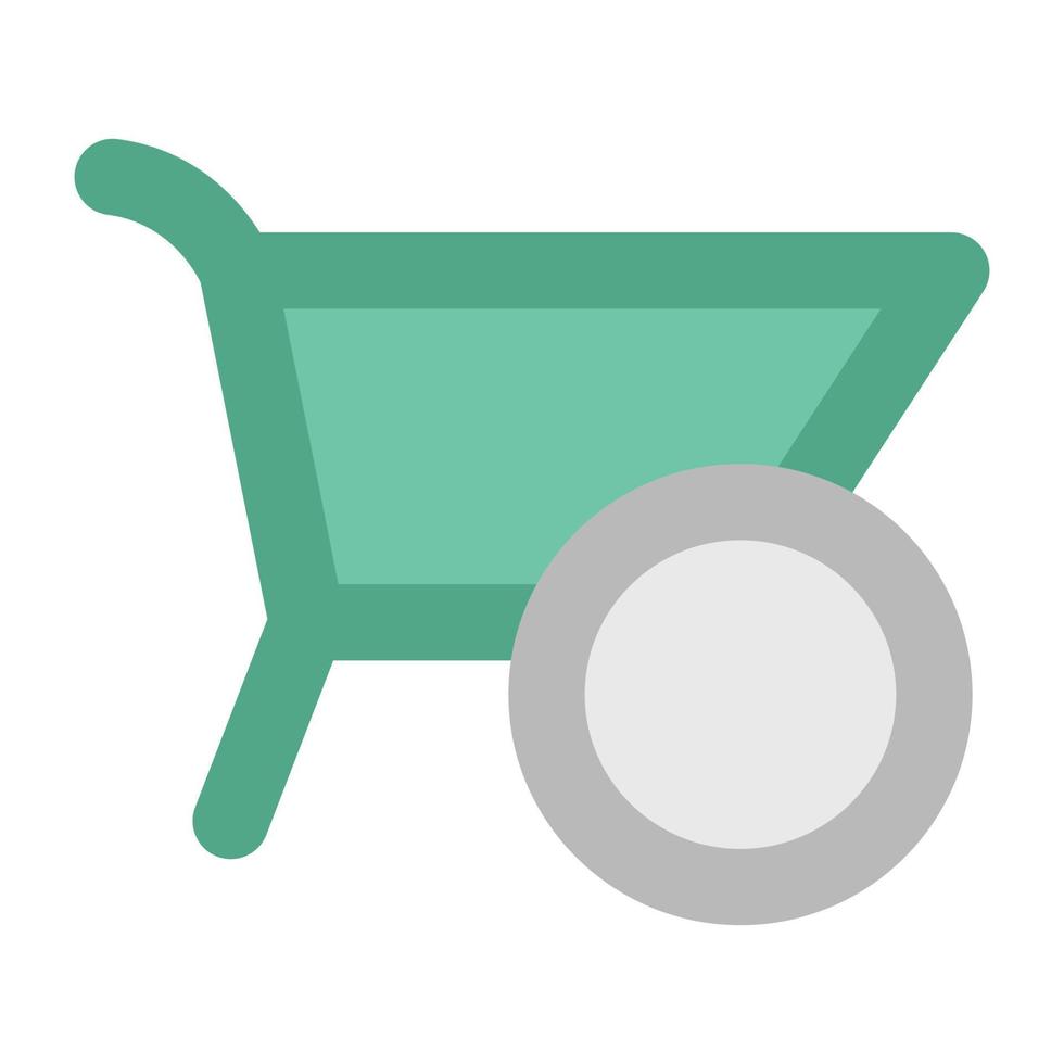 Trendy Wheelbarrow Concepts vector