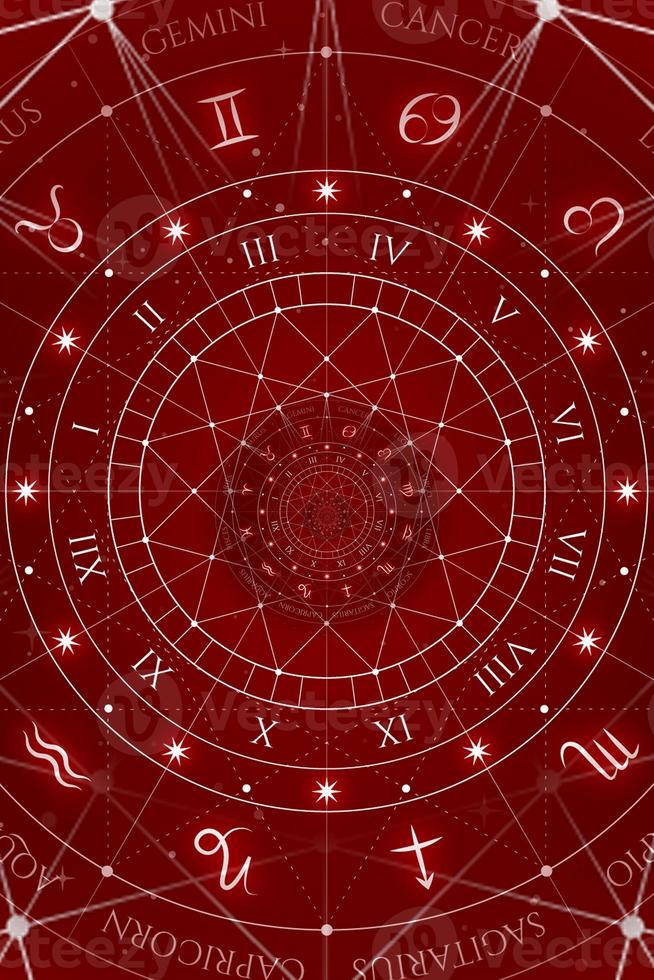 Astrology and alchemy sign background illustration photo