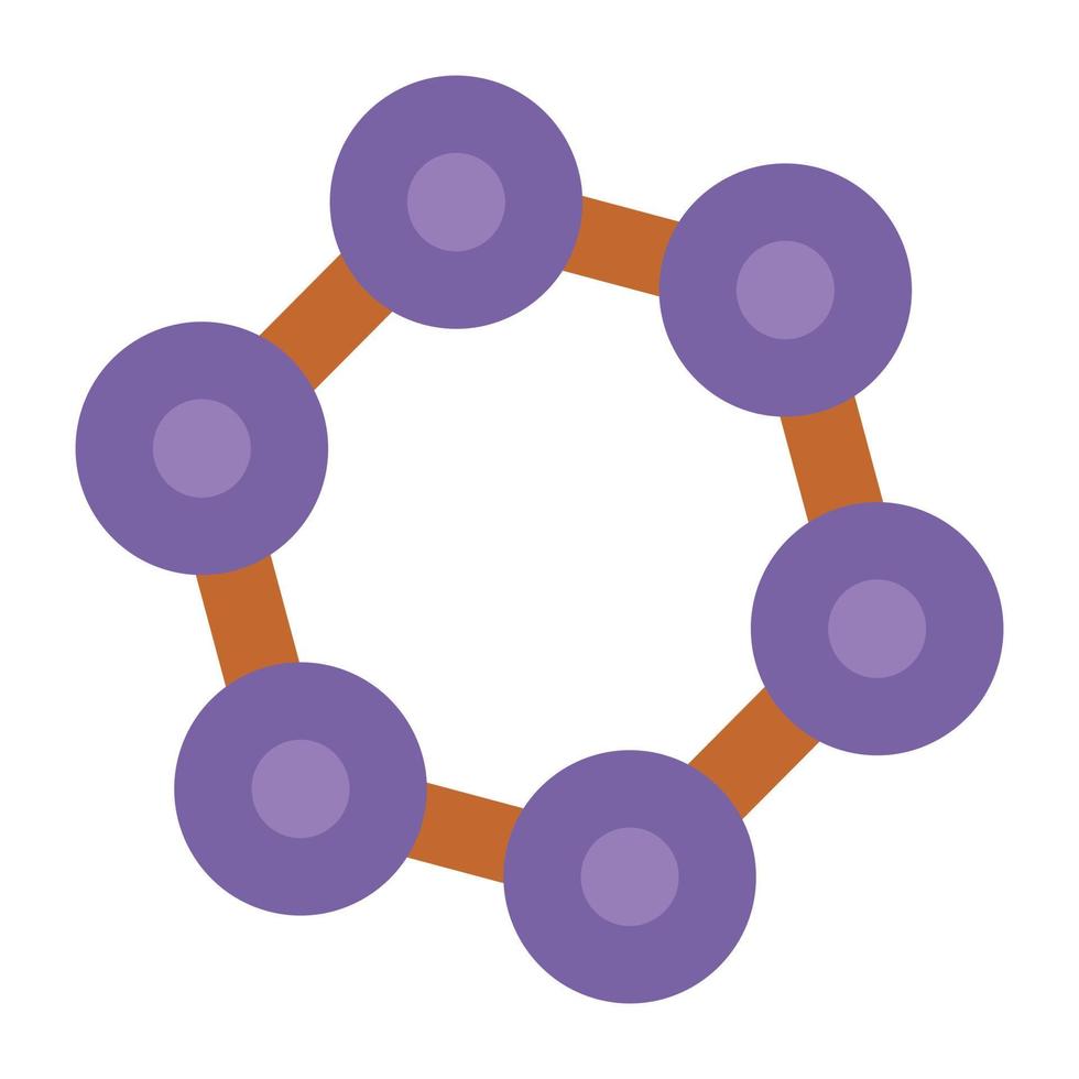 Trendy Molecule Concepts vector