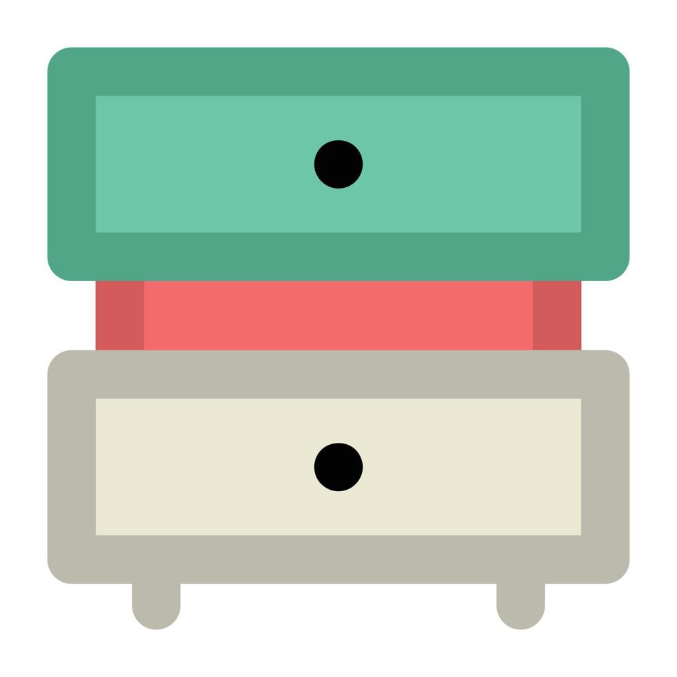 Trendy Drawers Concepts vector