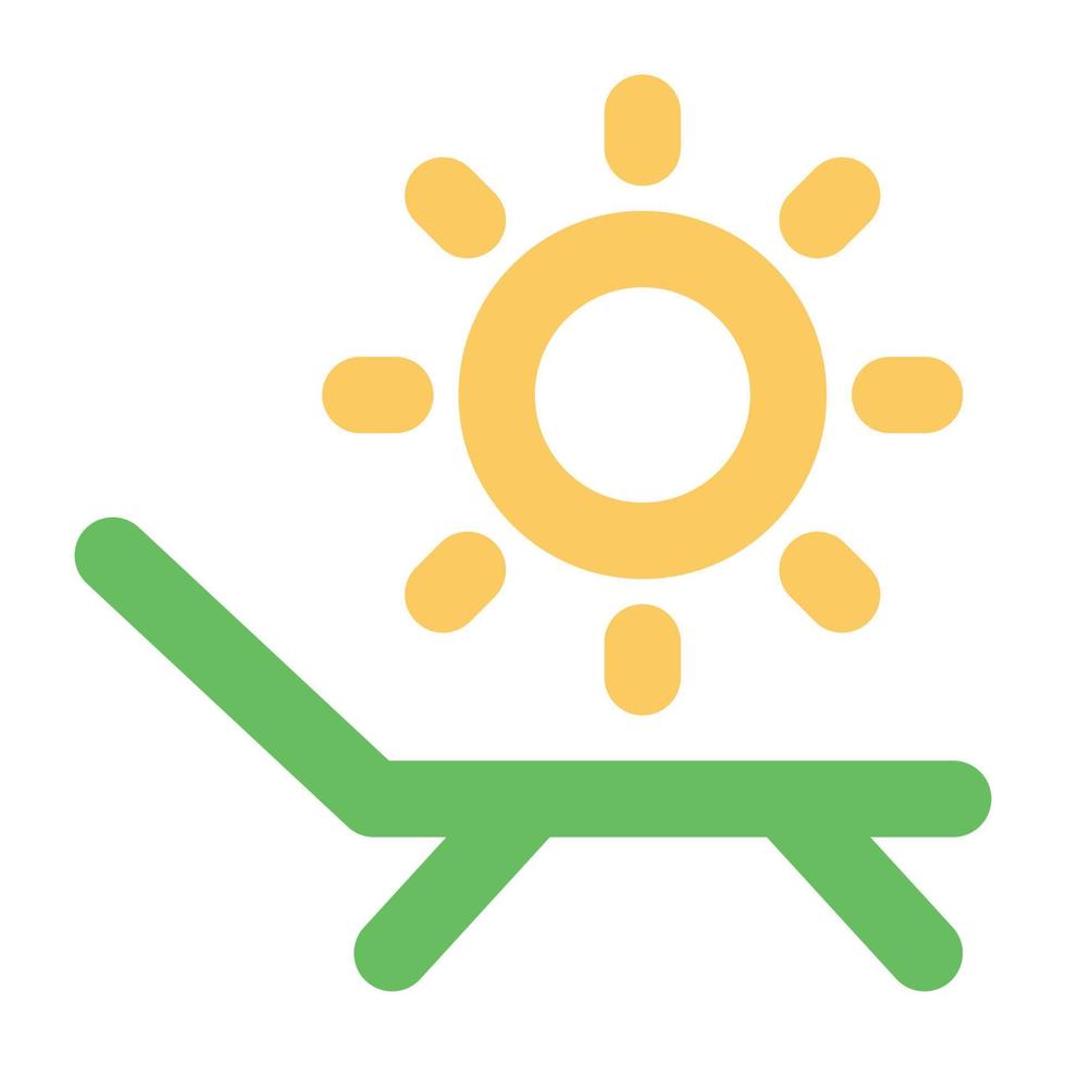 Trendy Sunbath Concepts vector