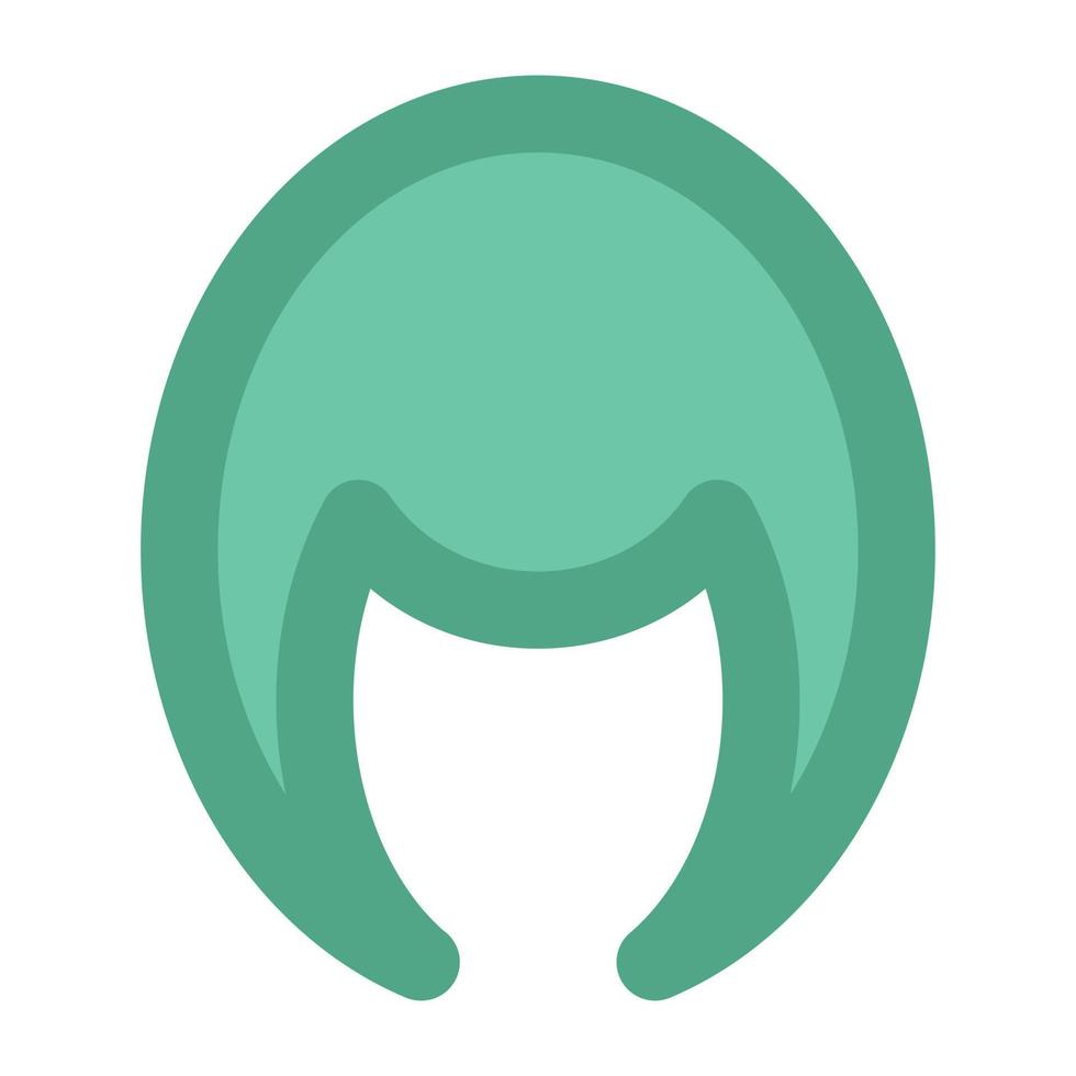 Trendy Wig Concepts vector