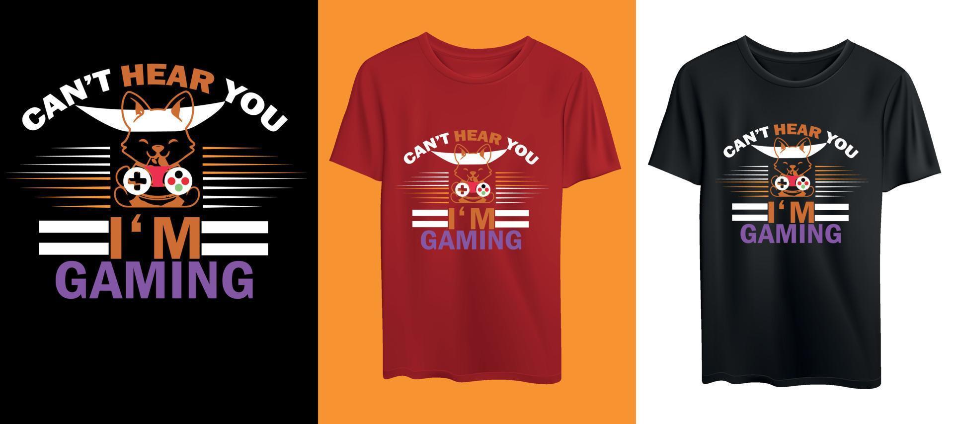 gaming tshirt design vector