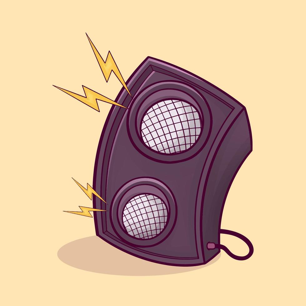 Hand drawn loud speaker illustration vector