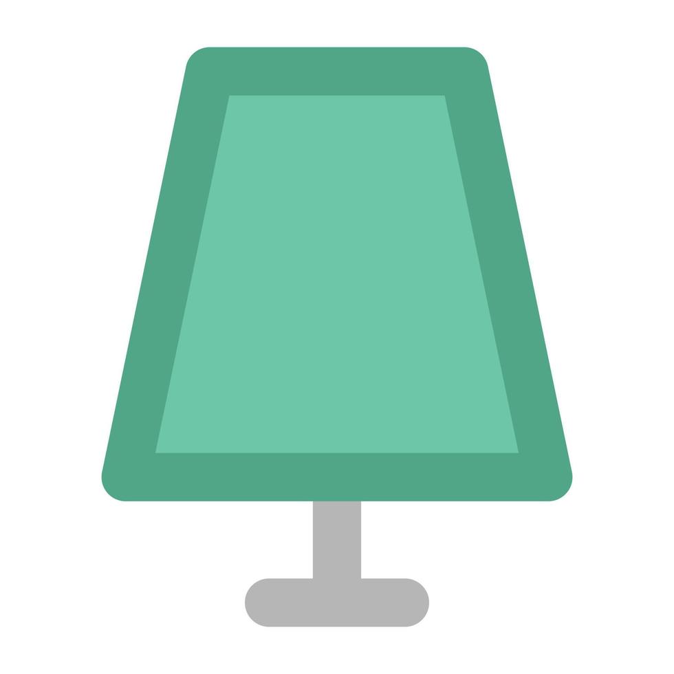 conceptos de lámpara de mesa vector