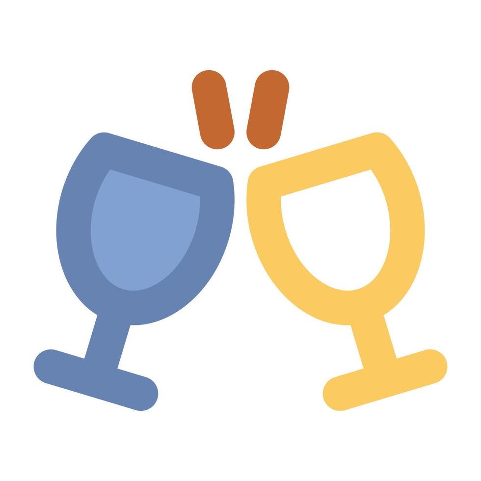 Toasting Glasses Concepts vector