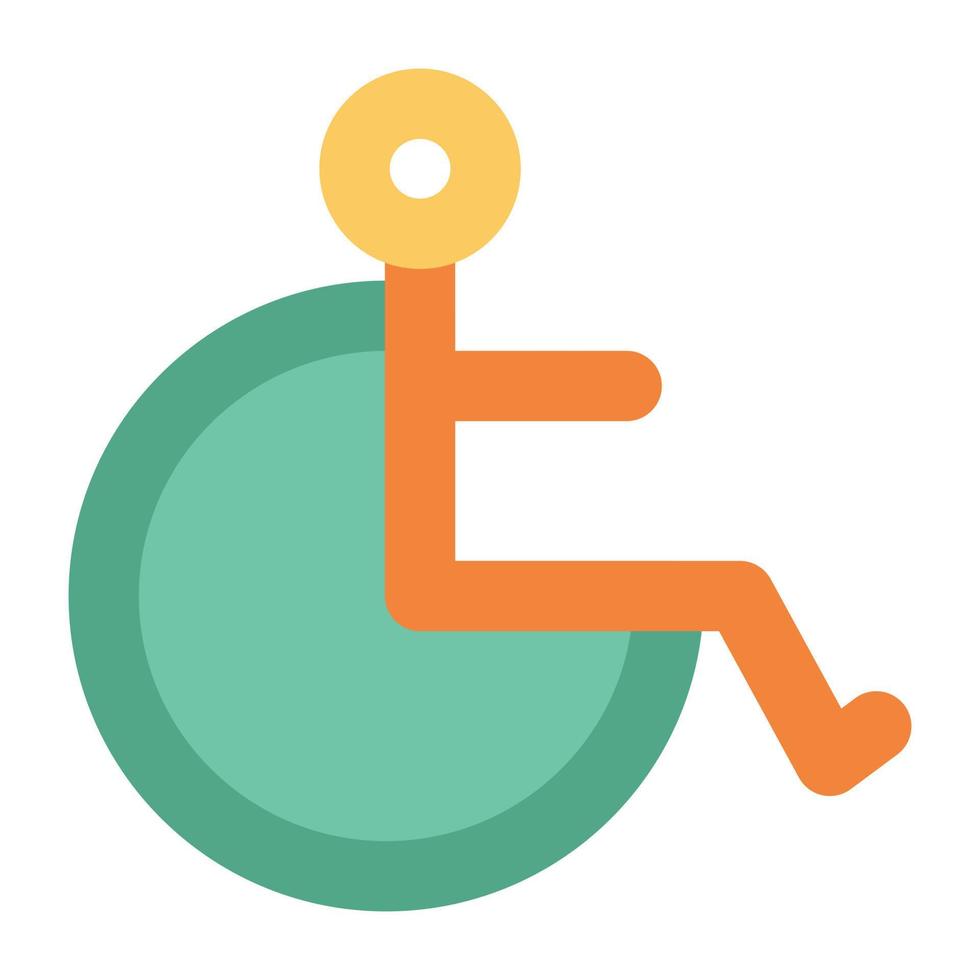 Trendy Disabled Concepts vector