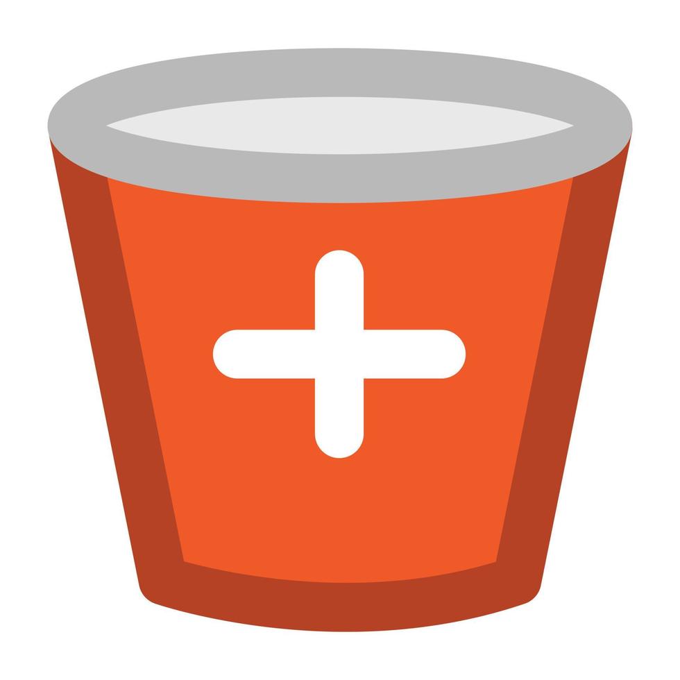 Medical Pail Concepts vector