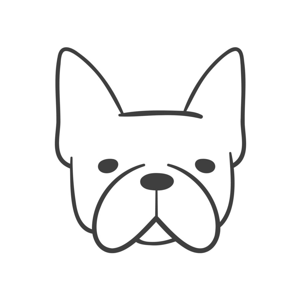 Lines of the faces of various breeds of dogs decorate coloring book for kids vector