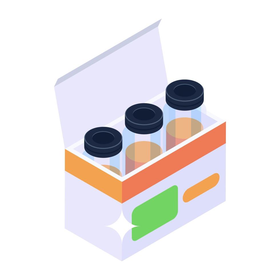 Trendy icon of blood test, editable vector