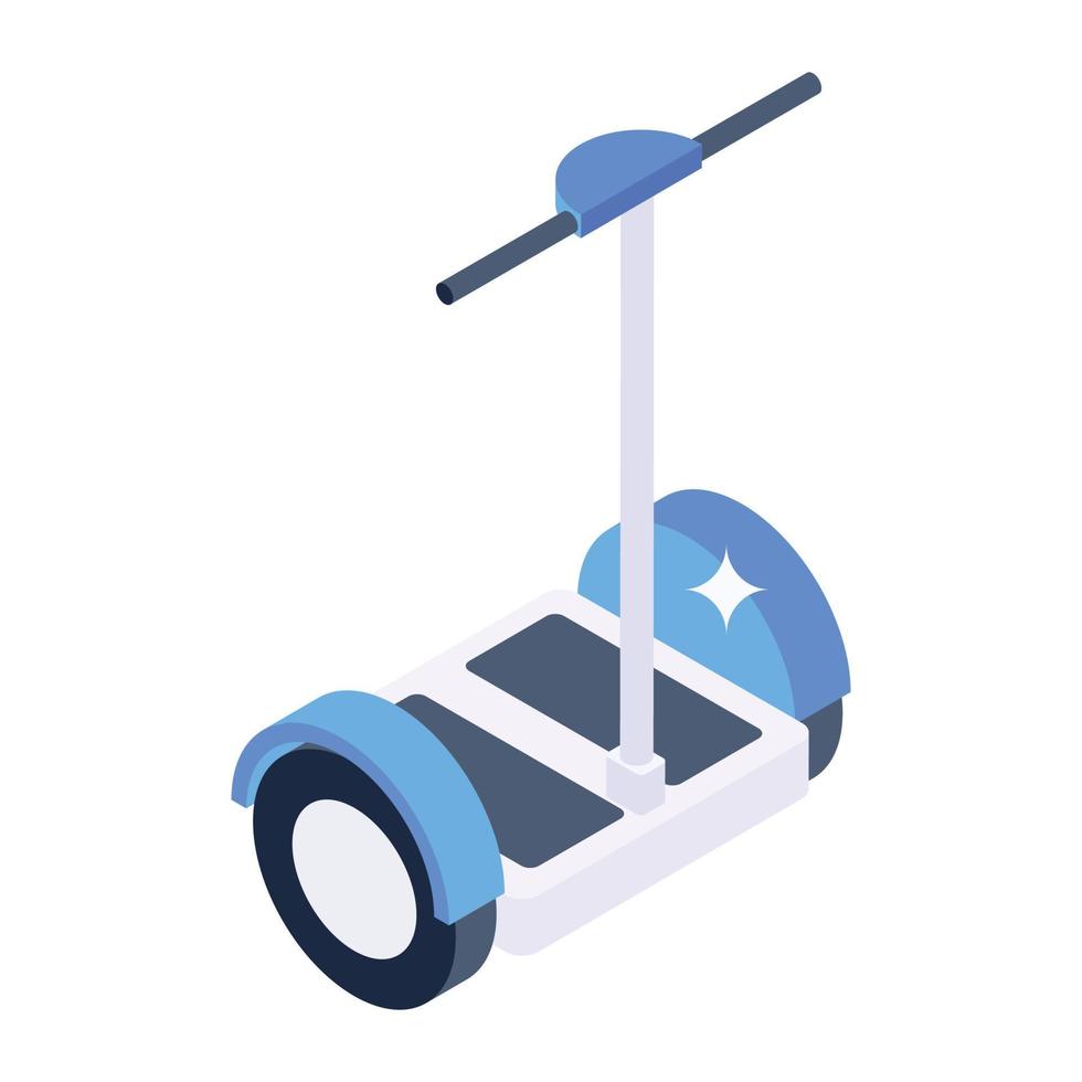 An icon design of electric scooter, editable vector