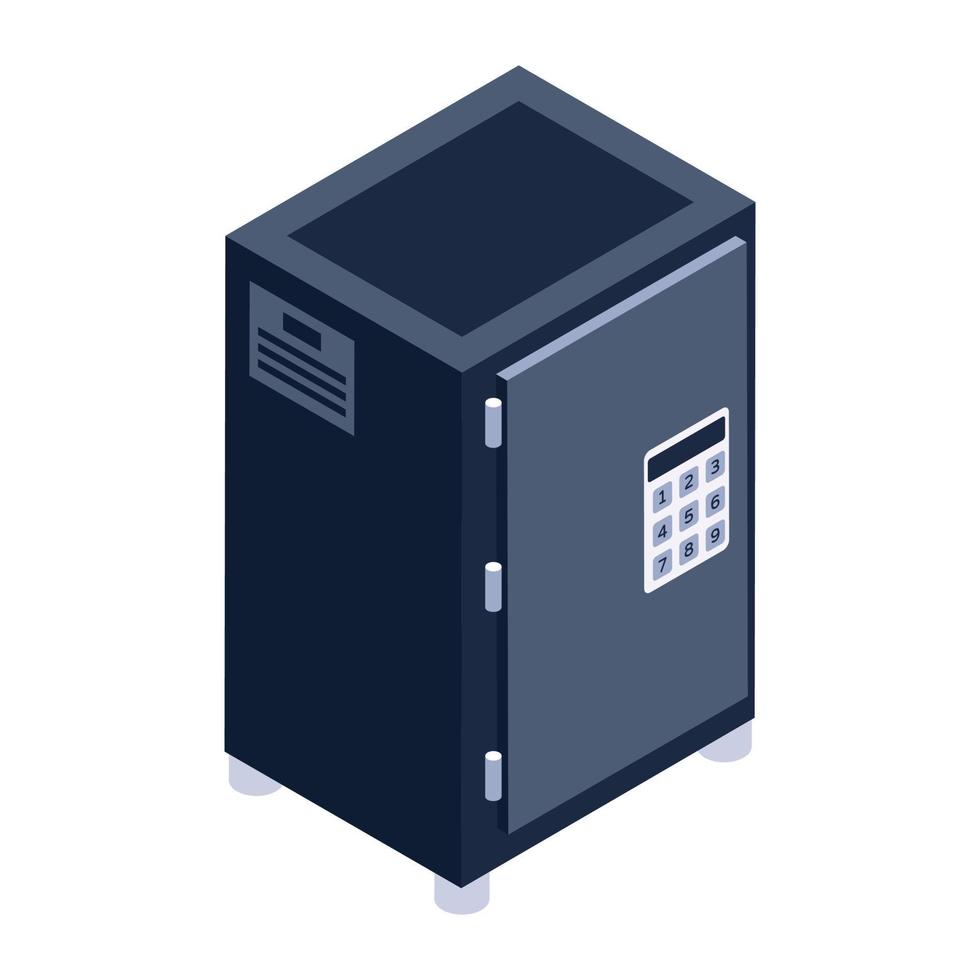 A big data bank icon, editable trendy style of datacenter vector