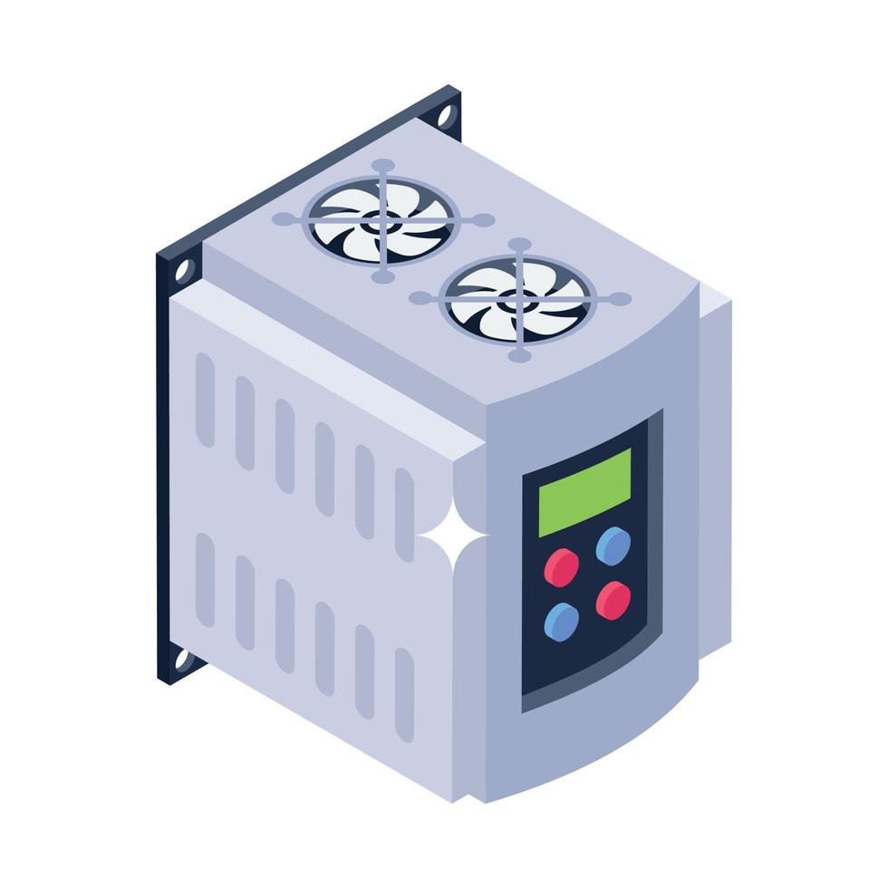 An icon design of power supply unit, editable vector