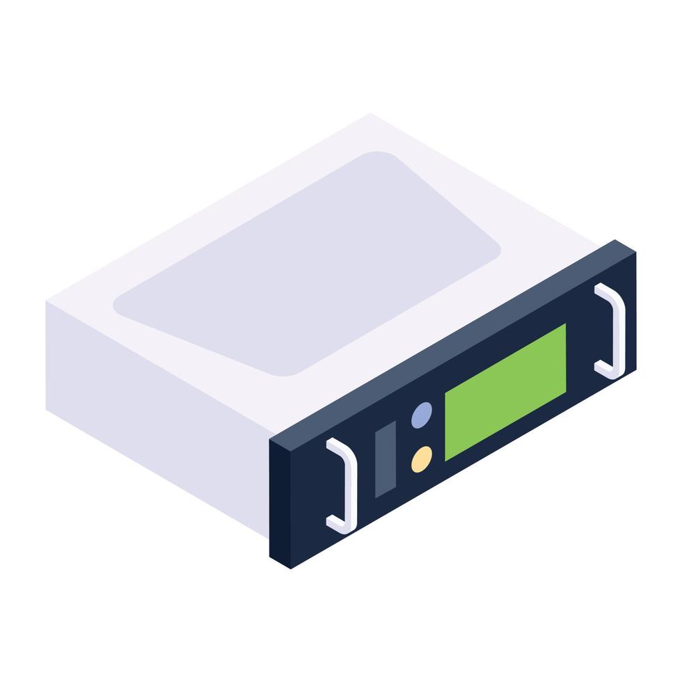 An icon design of power supply unit, editable vector