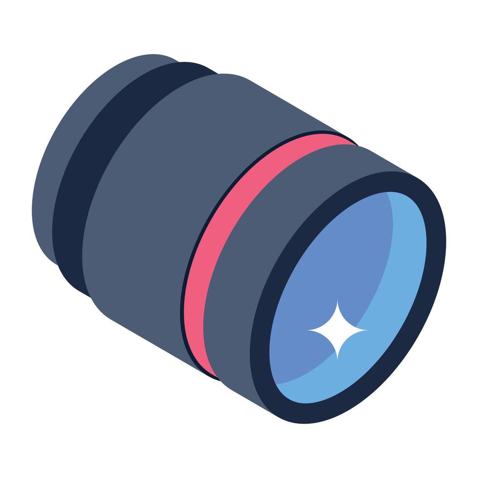 Modern isometric design of studio light icon, spotlight vector