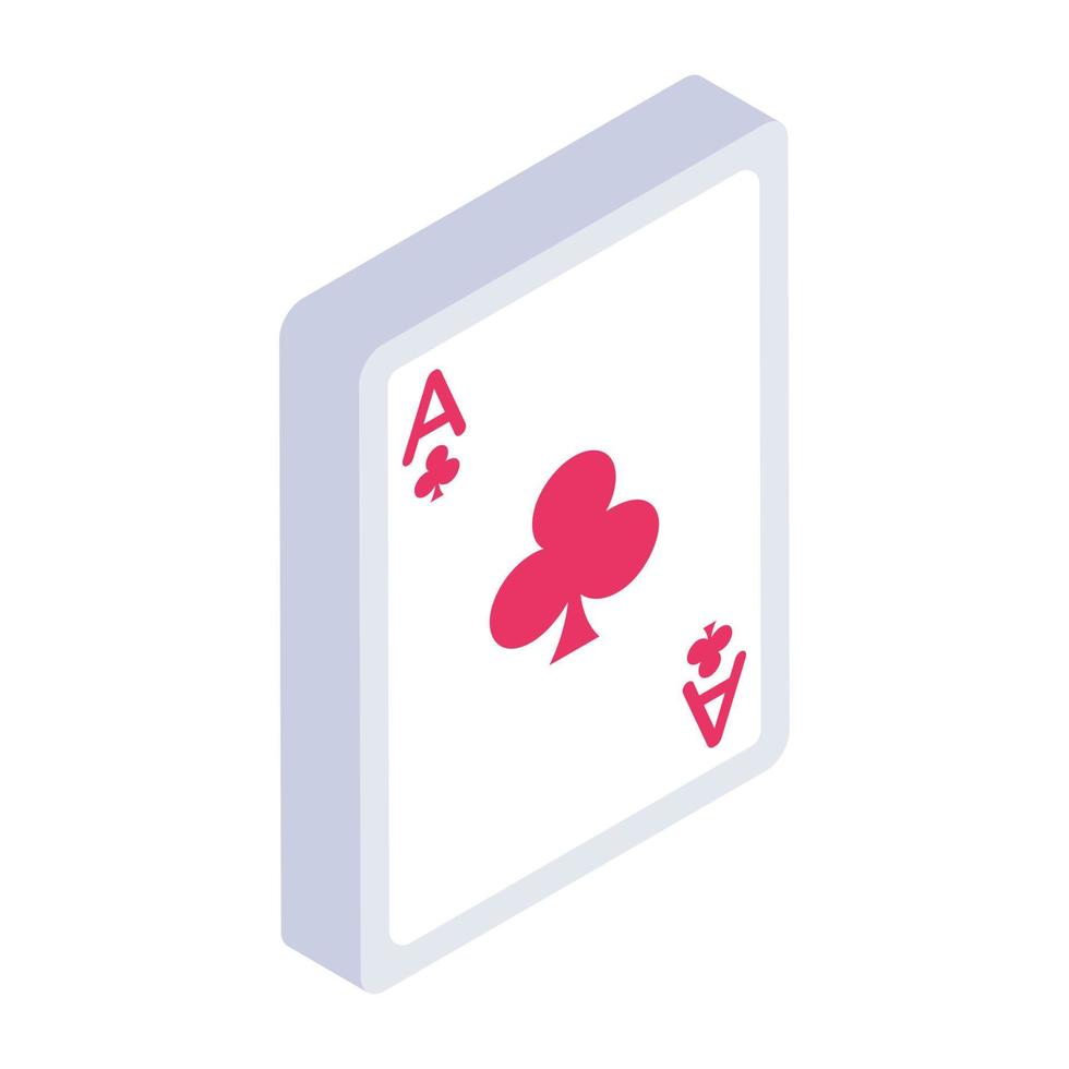 Icon of poker gaming, editable vector