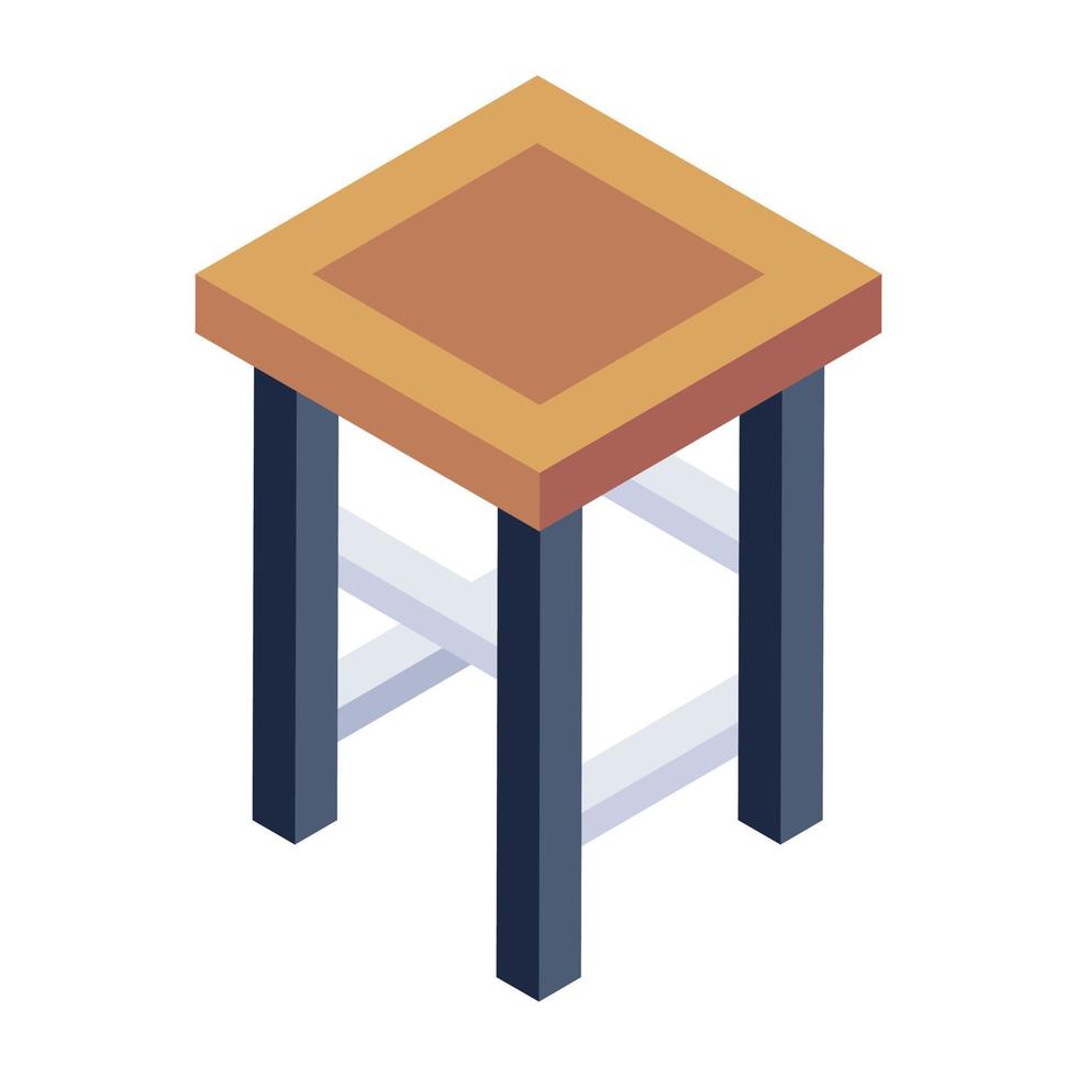 un diseño de icono de mesa, vector editable