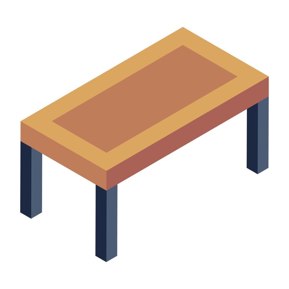 An icon design of table, editable vector