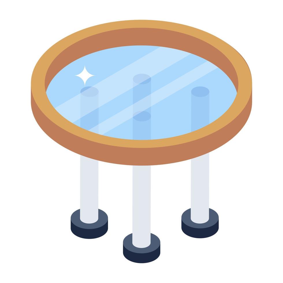 An icon design of table, editable vector