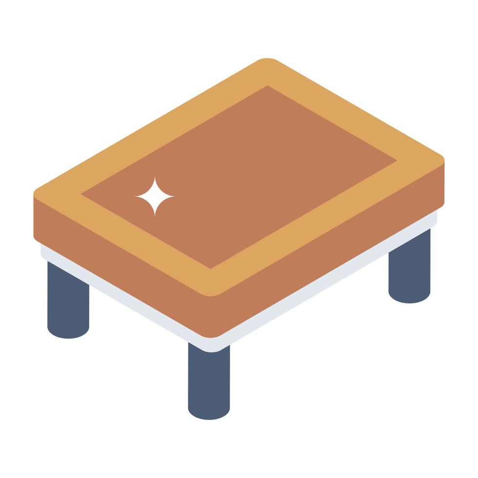 An icon design of table, editable vector