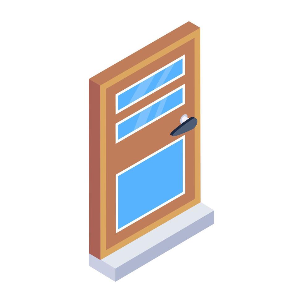 A beautiful design icon of door vector