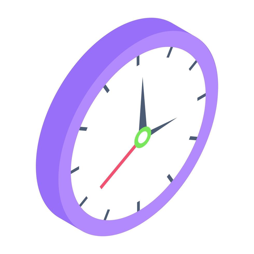 A beautiful design icon of wall clock vector