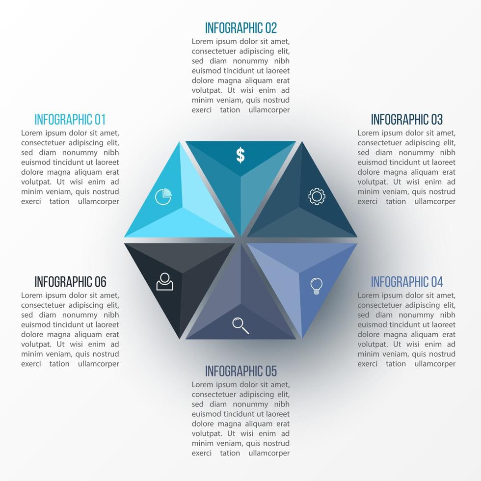Vector 3D infographic template for presentation. Business data visualization. Abstract elements. Creative concept for infographic.