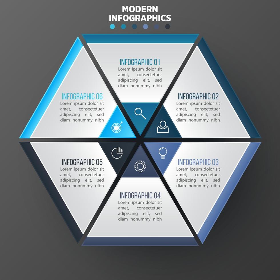 Vector 3D infographic template for presentation. Business data visualization. Abstract elements. Creative concept for infographic.