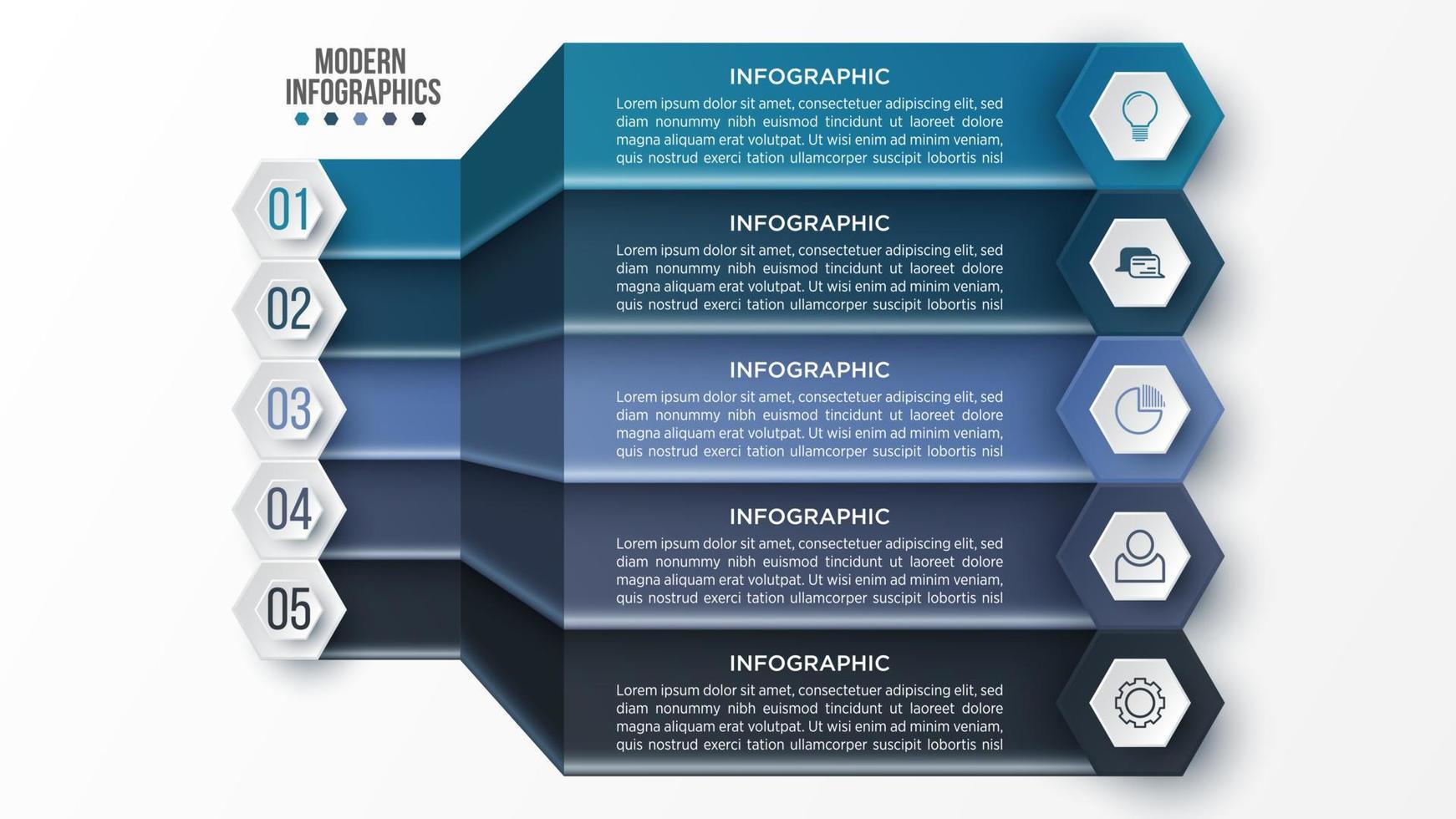 Vector 3D infographic template for presentation. Business data visualization. Abstract elements. Creative concept for infographic.