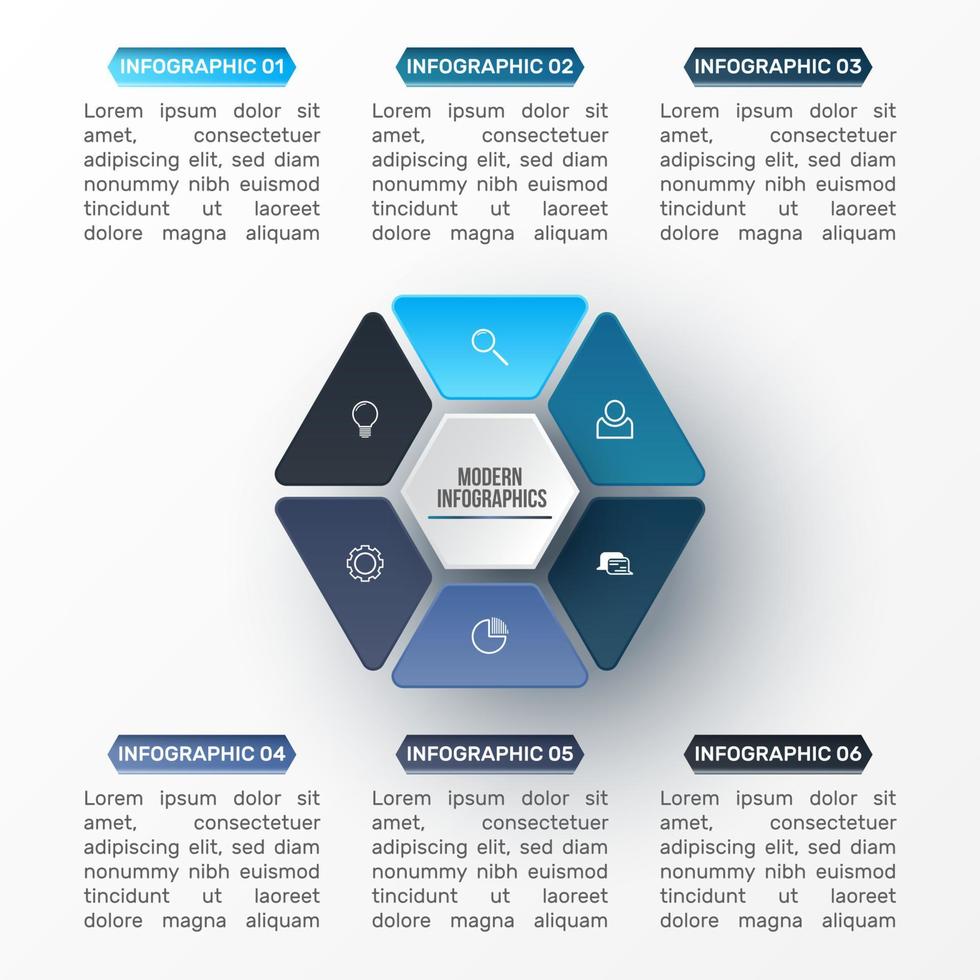 Vector 3D infographic template for presentation. Business data visualization. Abstract elements. Creative concept for infographic.