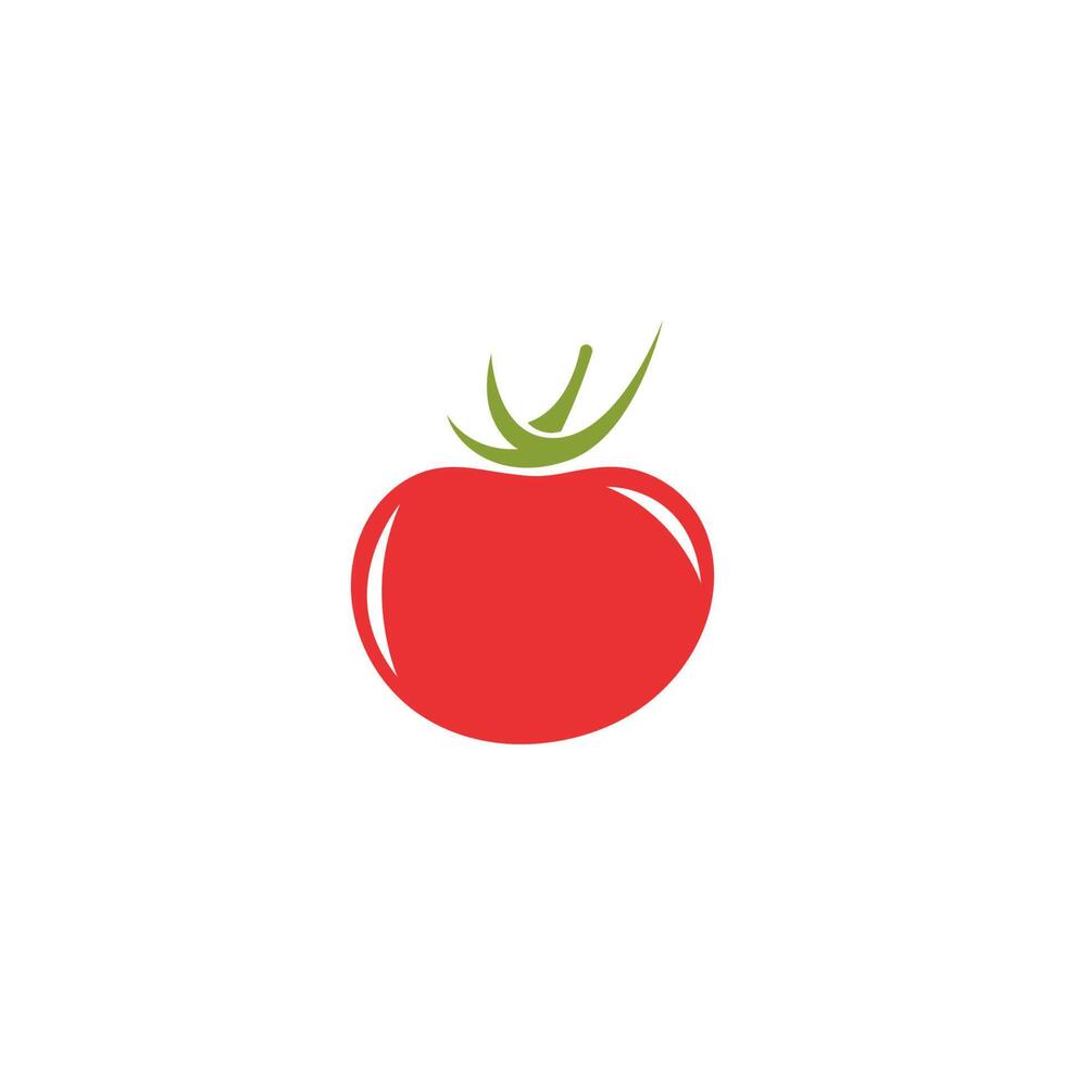 Ilustración de vector de diseño de logotipo de icono de tomate