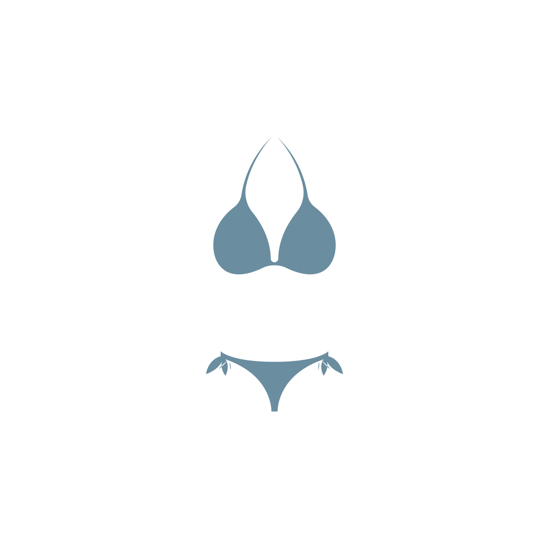 heel veel beweeglijkheid Thuisland Bikini icon logo flat design template 6532231 Vector Art at Vecteezy