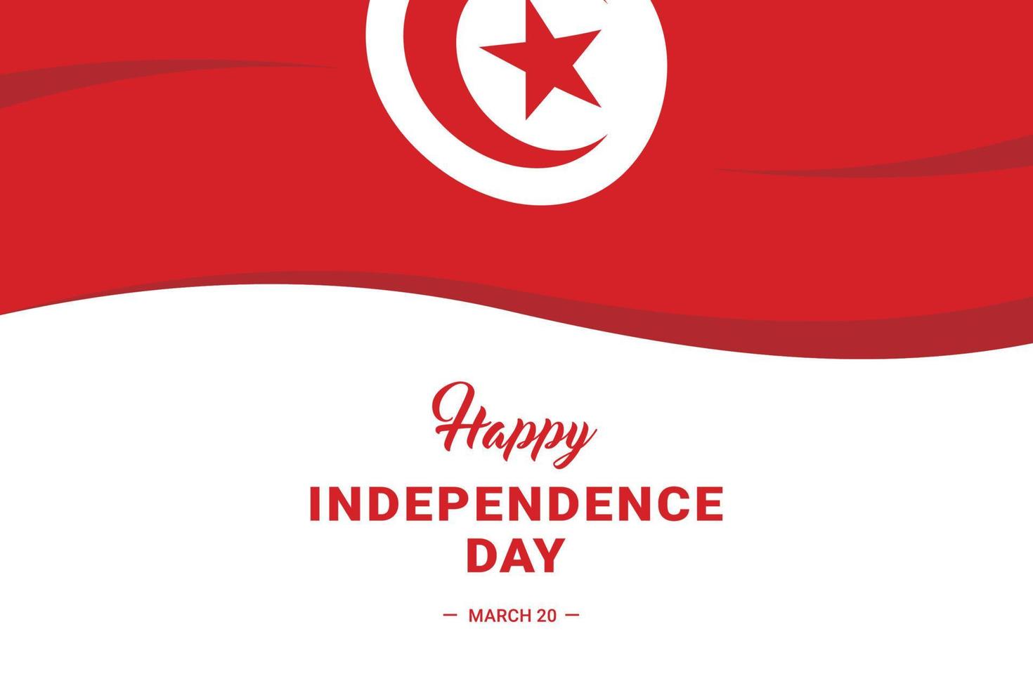 Tunisia Independence Day vector