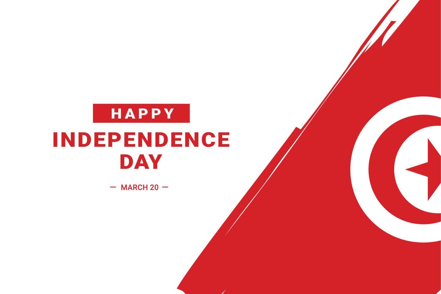 Tunisia Independence Day vector