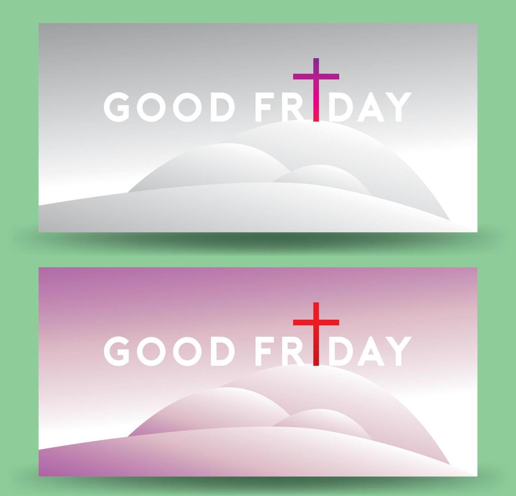Good Friday vector Illustration Background for greeting card, poster - Translation of text , Good Friday