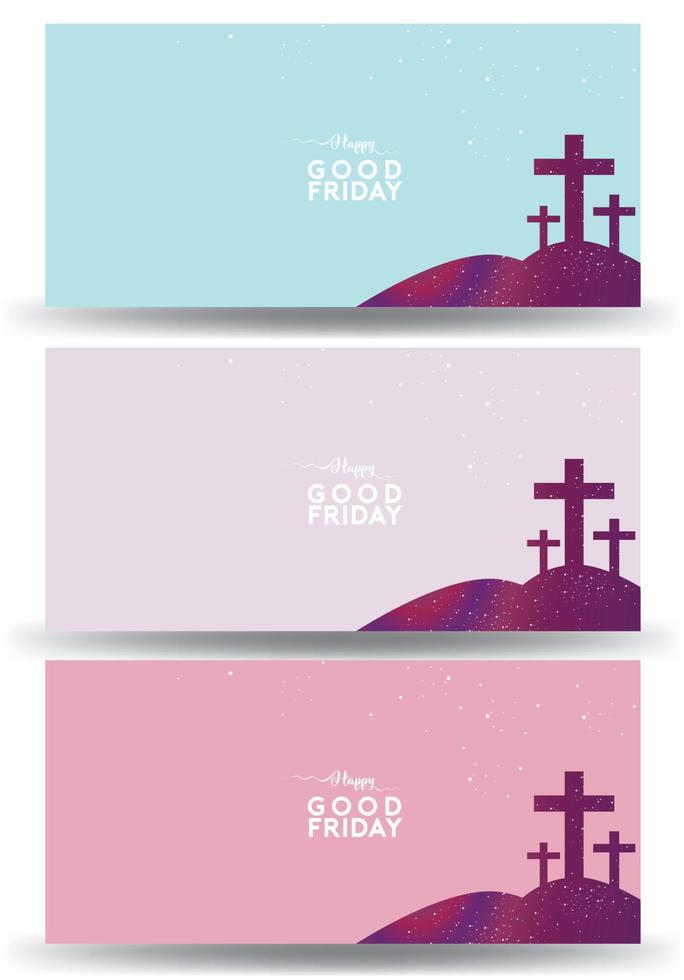 Good Friday vector Illustration Background for greeting card, poster - Translation of text , Good Friday