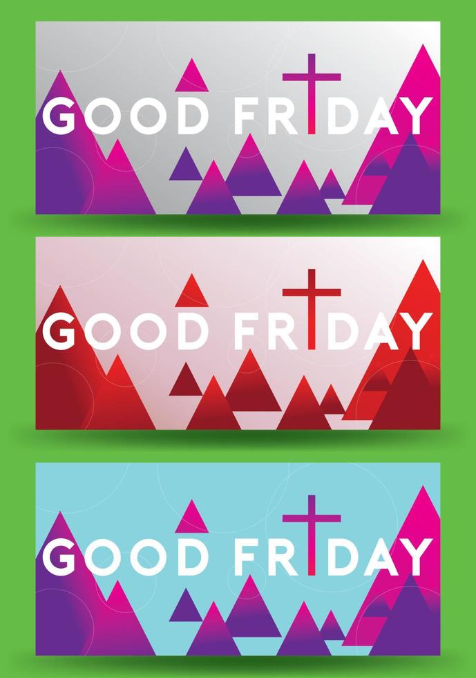 Good Friday vector Illustration Background for greeting card, poster - Translation of text , Good Friday