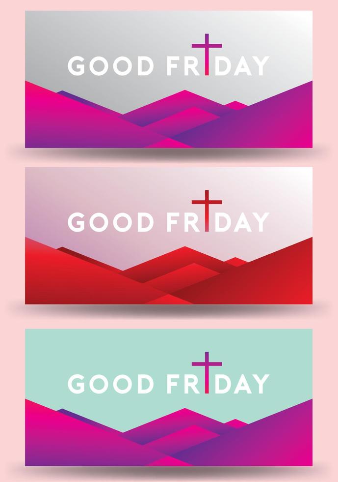 Good Friday vector Illustration Background for greeting card, poster - Translation of text , Good Friday