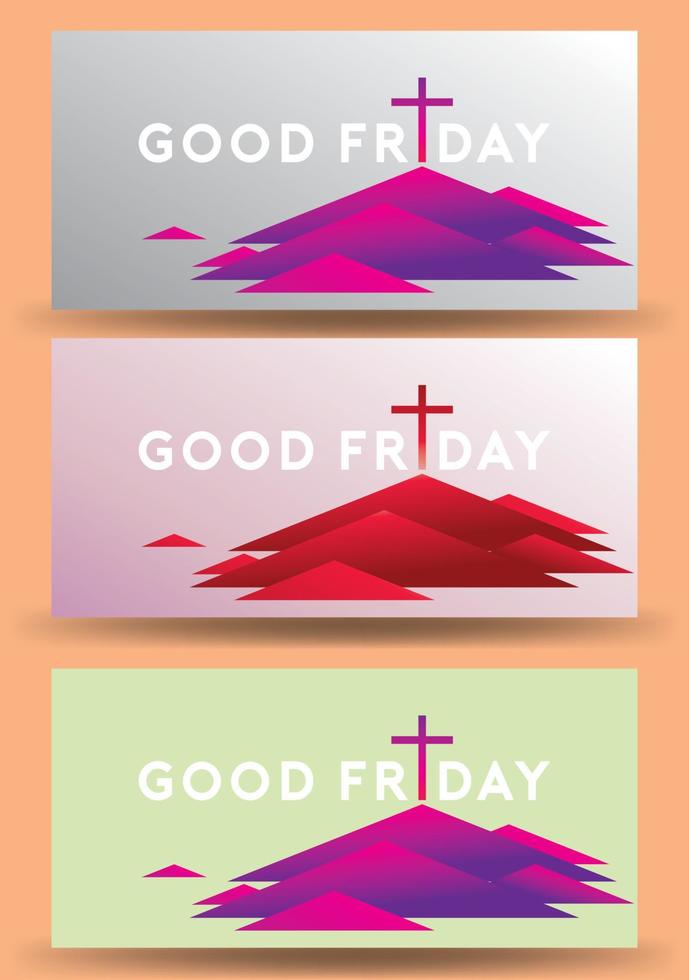 Good Friday vector Illustration Background for greeting card, poster - Translation of text , Good Friday