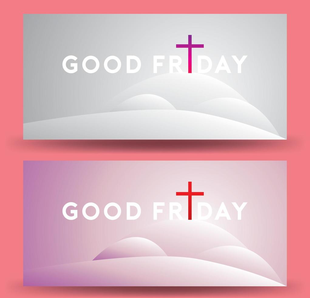 Good Friday vector Illustration Background for greeting card, poster - Translation of text , Good Friday