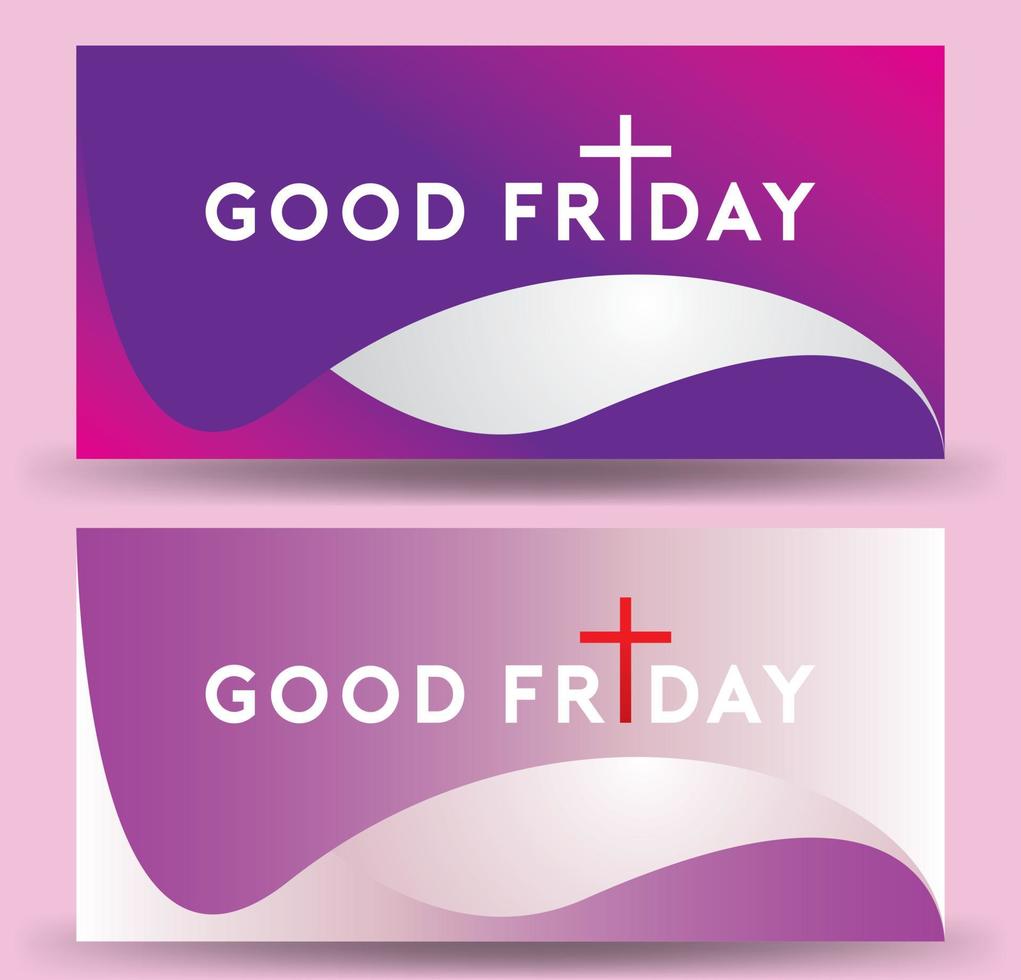 Good Friday vector Illustration Background for greeting card, poster - Translation of text , Good Friday