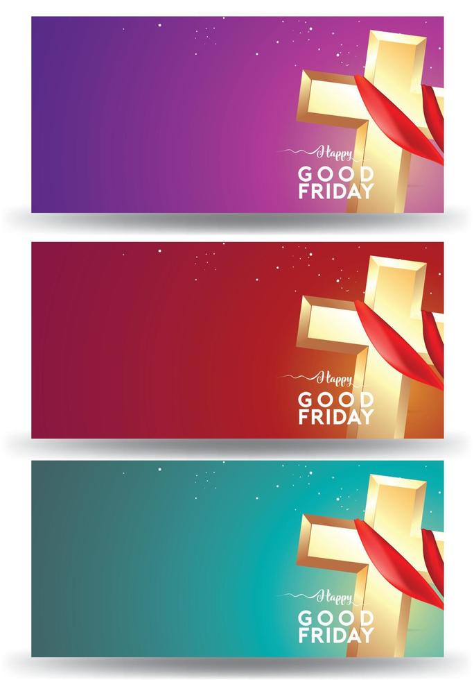 Good Friday vector Illustration Background for greeting card, poster - Translation of text , Good Friday