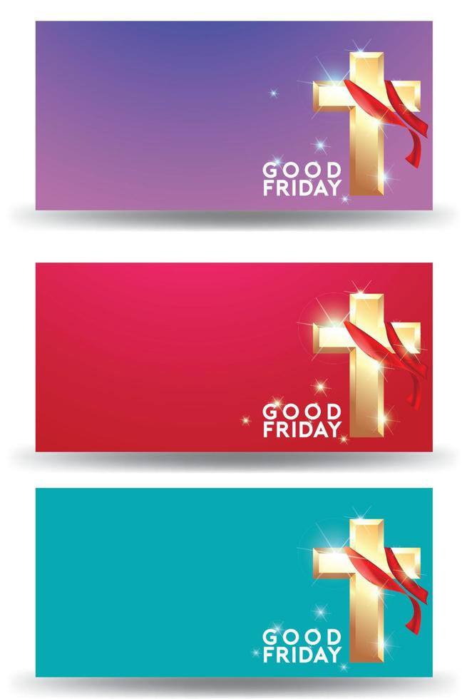 Good Friday vector Illustration Background for greeting card, poster - Translation of text , Good Friday