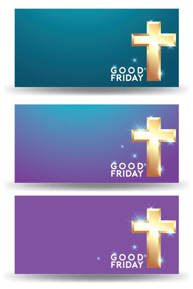 Good Friday vector Illustration Background for greeting card, poster - Translation of text, Good Friday