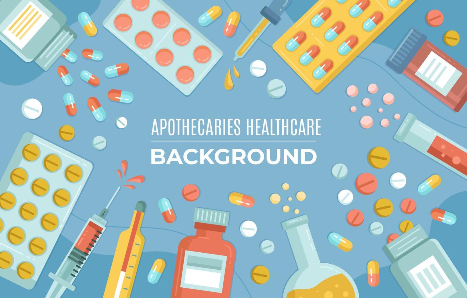 Modern Apothecaries Healthcare Lab Background vector