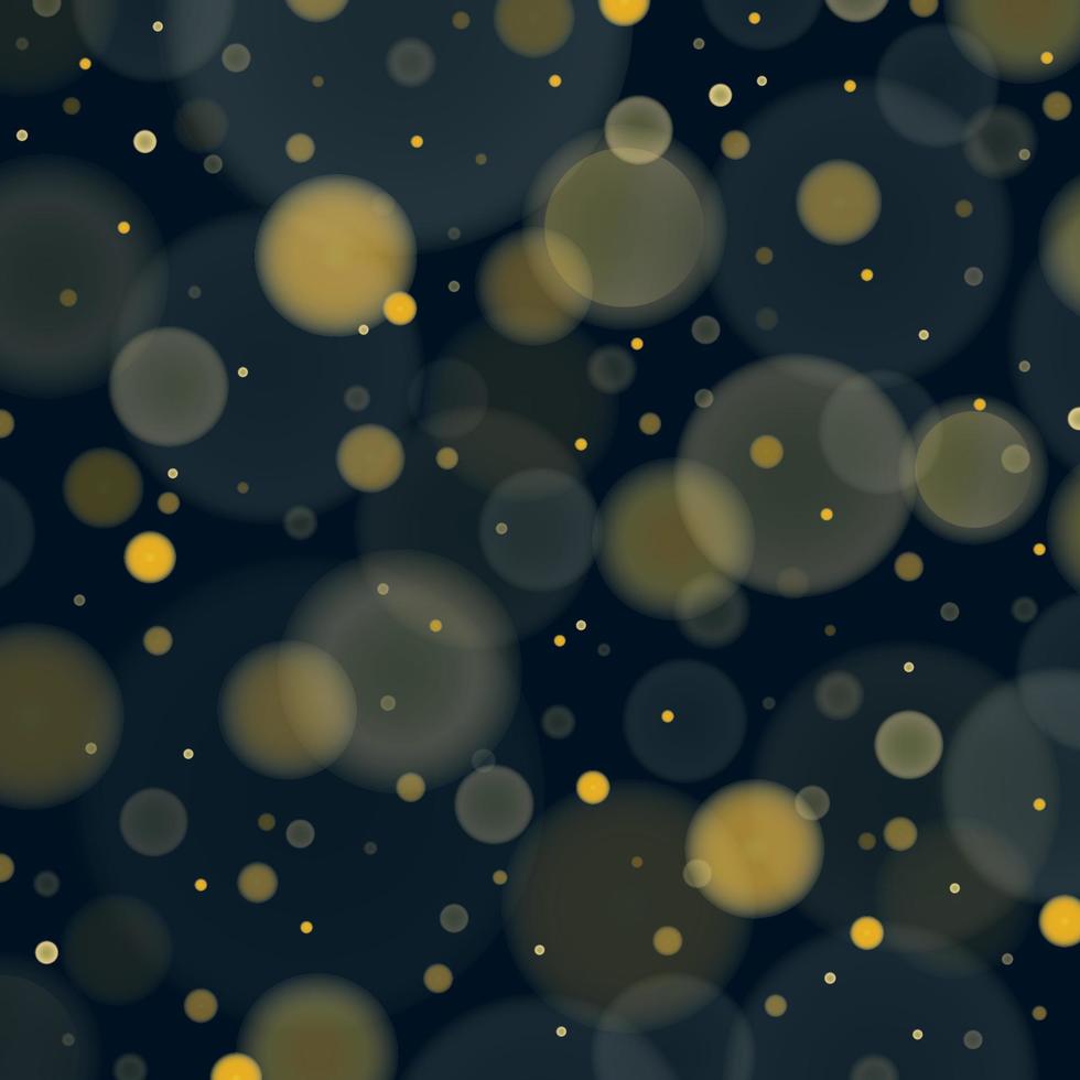 Elegant Dark Bokeh Gold Combo vector