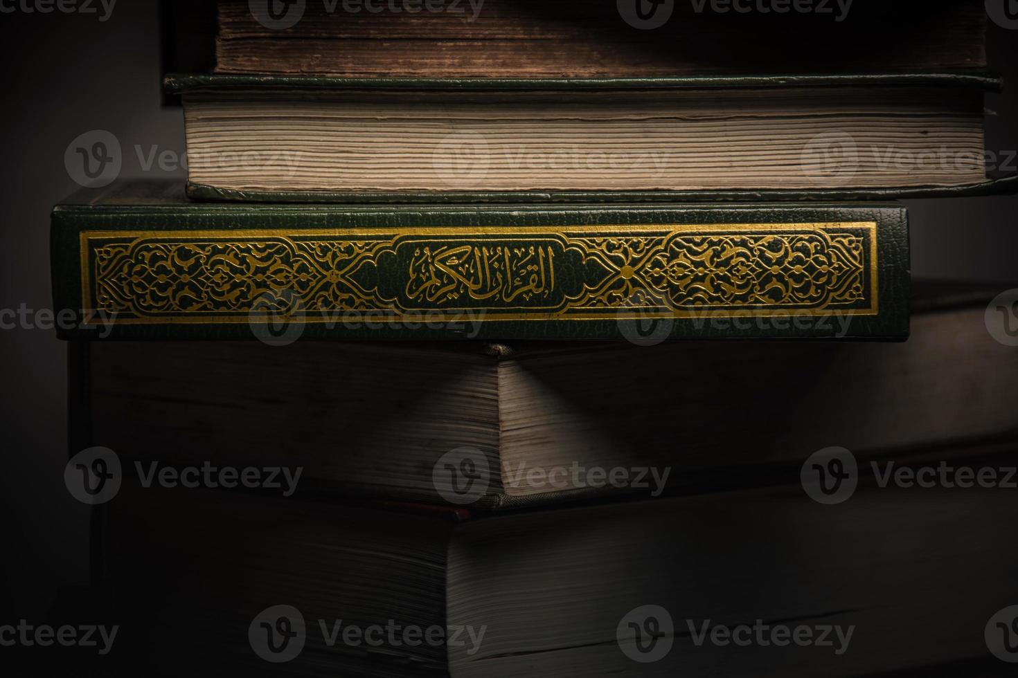 Koran holy book of Muslims  public item of all muslims  on the table , still life photo