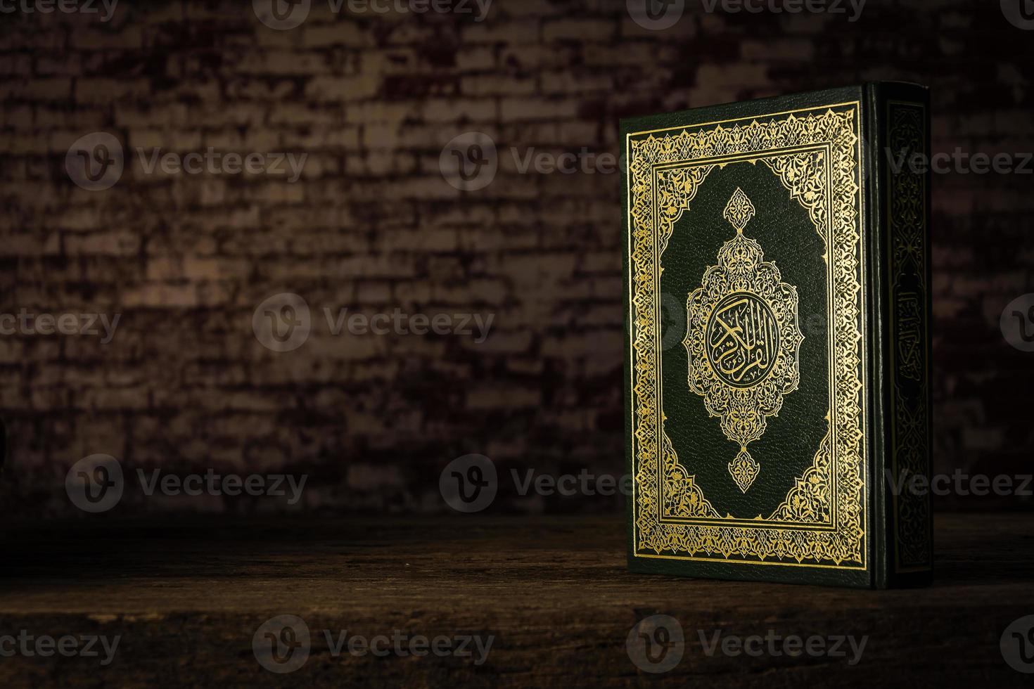 Koran holy book of Muslims  public item of all muslims  on the table , still life photo