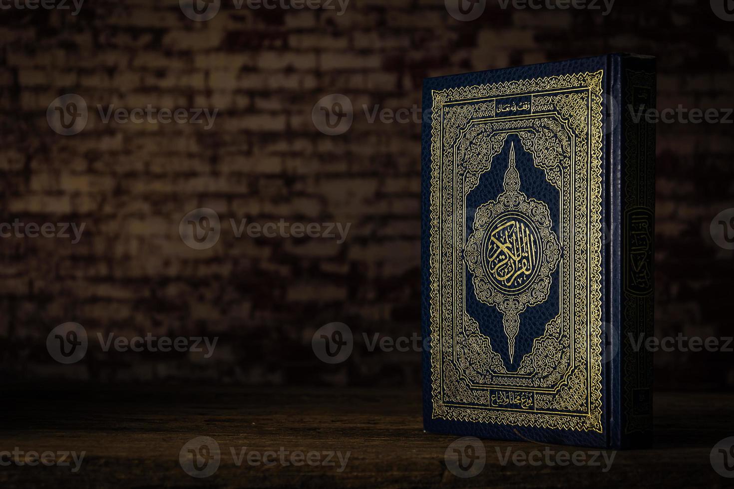 Koran holy book of Muslims  public item of all muslims  on the table , still life photo