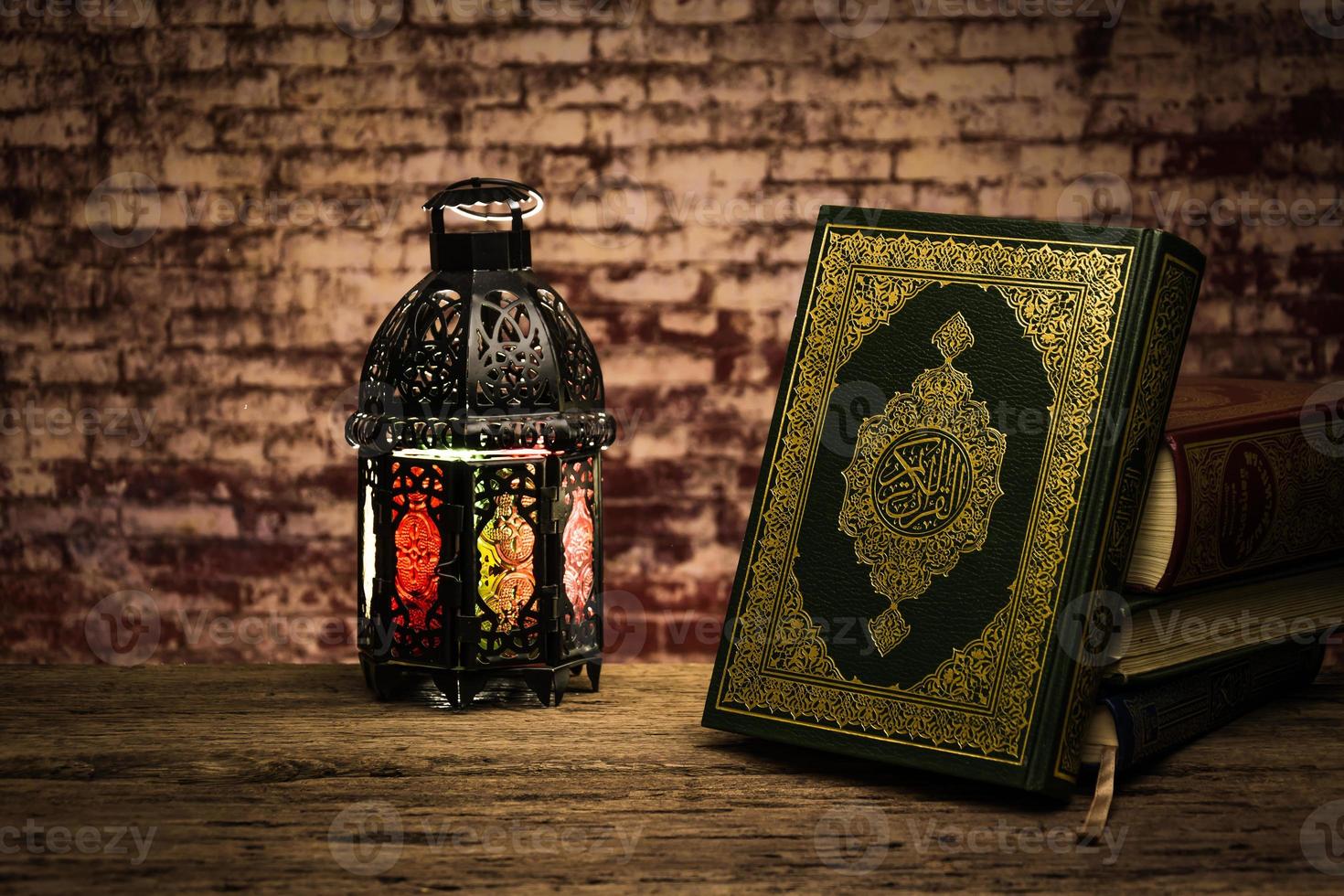 Koran holy book of Muslims  public item of all muslims  on the table , still life photo